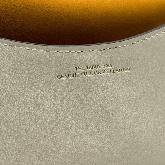 COACH Soft Tabby genuine leather shoulder crossbody + Dust bag  CHALK WHITE - Picture 7 of 16